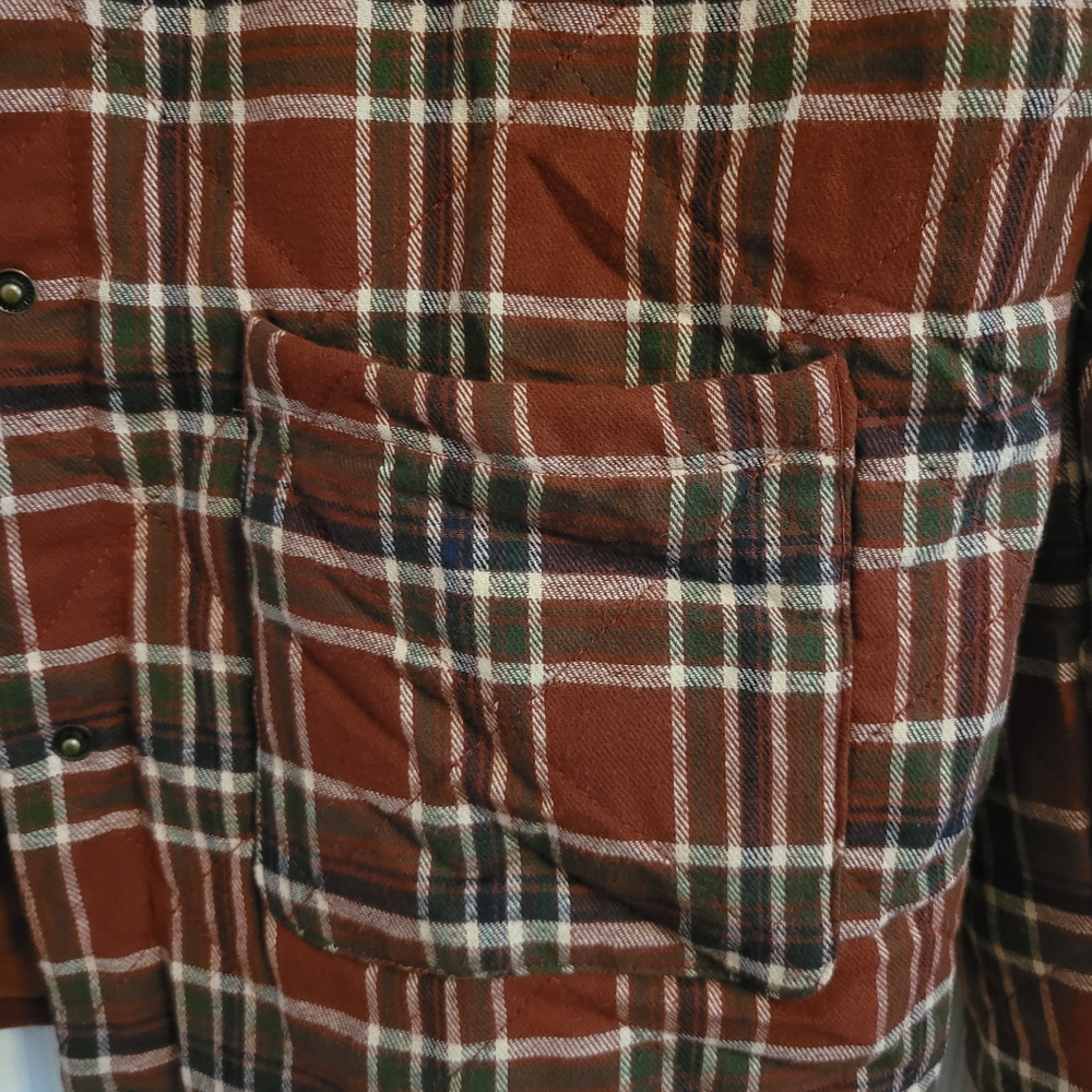 Hem & Thread Rust Plaid Jacket - Picture 2 of 9